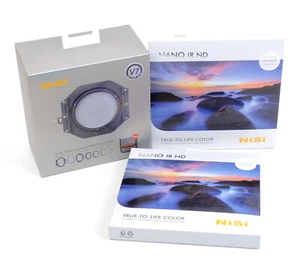 NISI 100mm V7 Holder w/ True Color CPL + ND64 + ND1000, 6 + 10 Stop Filter Kit - Picture 1 of 4