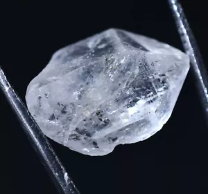 13.20 Ct Rare Natural Herkimer Diamond Water Clear Quartz Crystal Anthraxolite - Picture 1 of 6