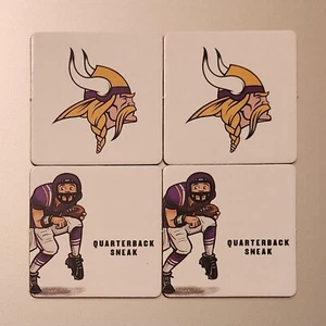 NFL MATCH GAME MINNESOTA VIKINGS 4 CARDS  - Picture 1 of 1