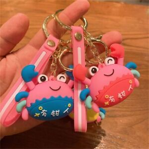 Decoration KeyRings Animals Keychain Bag Pendant Crab Key Chain Key Holder