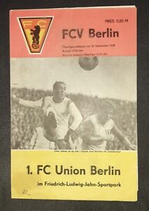 Programm 70/71 Vorwärts Berlin 1.FC Union Berlin Frankfurt/O. DDR Oberliga FCU