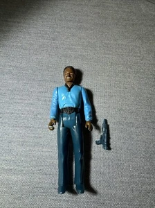 Star Wars 1980 Lando Calrissian Actionfigur Kenner zeigt Zähne & Waffe - Bild 1 von 13