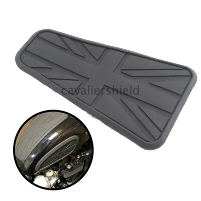 Rodilleras protectoras universales negras para tanque de gasolina Union Jack calcomanía adhesiva Foto 1 de 4
