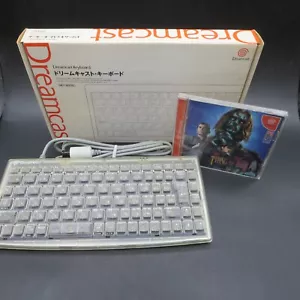 Dreamcast Keyboard Controller HKT 4000 Clear with Typing of The Dead Game OEM - Picture 1 of 16