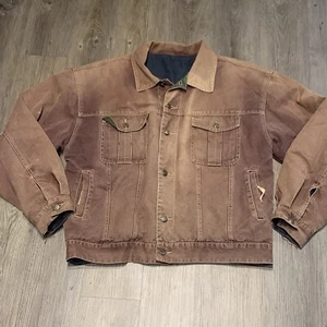 Seltene Basco alte Canvas Wendejacke braun rost Größe L - Bild 1 von 12