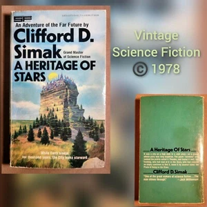 "A Heritage of Stars" Clifford D Simak ©️ 1978 Vintage Science Fiction PB Novel - Bild 1 von 3
