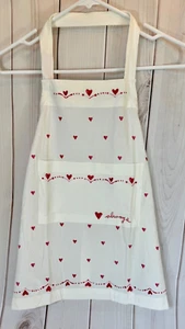 Delantal Pottery Barn San Valentín Niños Corazones Pintados - Imagen 1 de 8