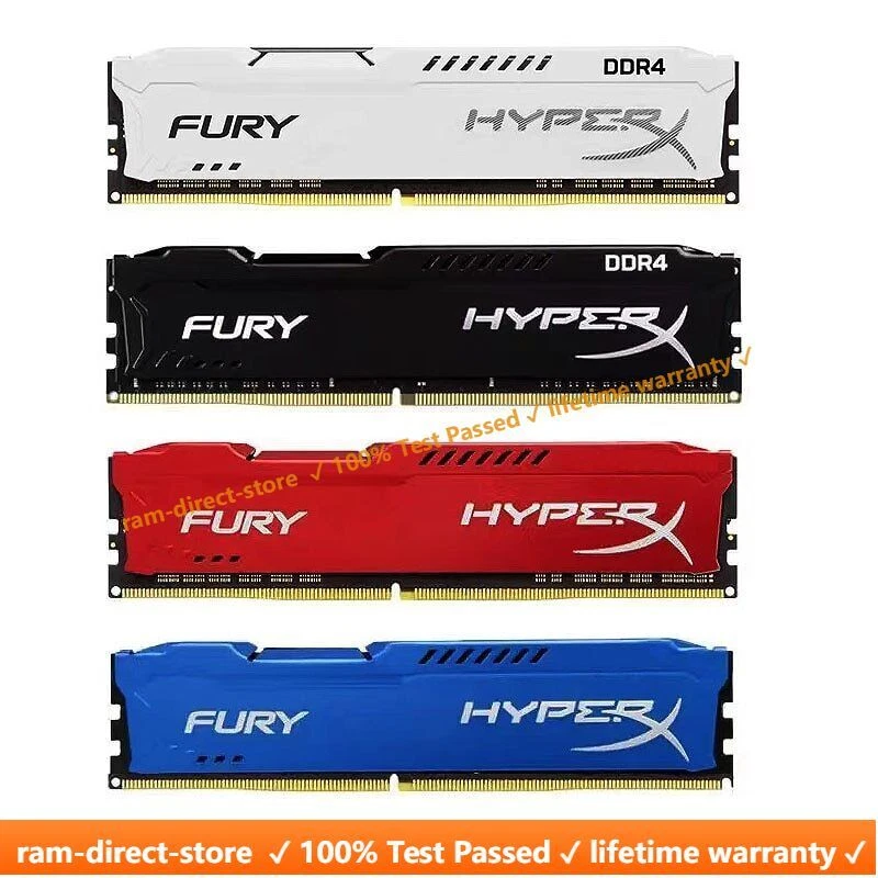 FURY RAM DDR4 16GB 8GB 32GB 4GB 3200 2666 2400 2133 Desktop Memory DIMM - Image 1 of 4