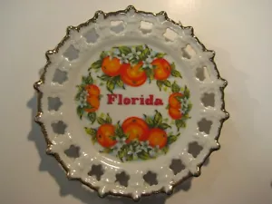 Oranges & Blossoms Florida Collectible State Souvenir Plate - Picture 1 of 3