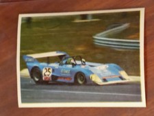 F1 1973 AUTO FLASH GITANES 25 CAR Card Sticker RARE 232 LOLA 3000