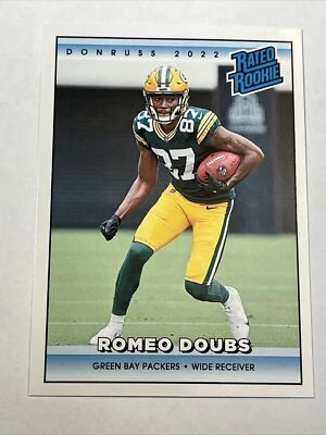 2022 Panini Instant Donruss Rated Rookie RC /4094 in hand Romeo Doubs Retro - Image 1 of 2