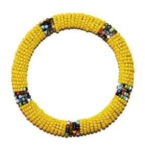African Beaded Maasai Bangles Masai Bracelet Made in Kenya 02 - Picture 1 of 2