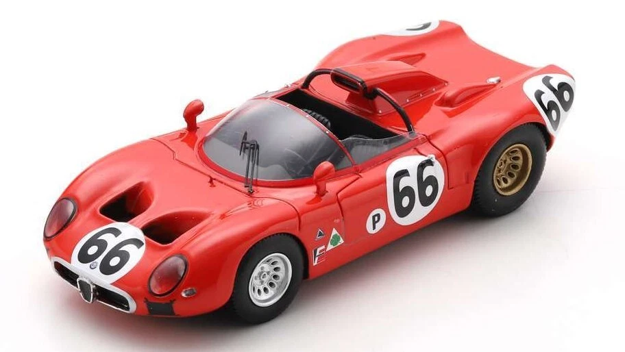 Alfa Romeo 33 #66 12 H Sebring 1967 R.bussinello / #galli 1:43 Model SPARK MODEL - Immagine 1 di 1