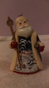 Hallmark christmas ornament ceramic Santa Russia dress - Picture 1 of 3