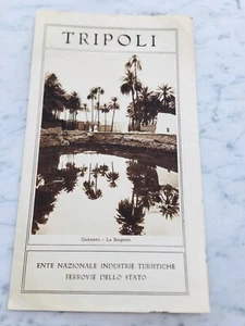 TOURIST GUIDE TRIPOLI COLONIES AFRICA ITALIAN OLD BROCHURE - Picture 1 of 3