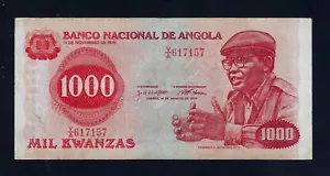Portugal ANGOLA 1000 KWANZAS 1979 P-117 VF - Picture 1 of 2