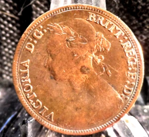 CIRCULATED 1880 1/2PENNY UK COIN(72119) - Picture 1 of 6