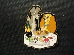 DISNEY WDW EPCOT FOOD & WINE FESTIVAL 2002 DAMA Y EL VAGABUNDO PIN LE 3500 - Imagen 1 de 1