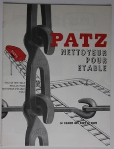 PATZ Nettoyeur pour étable 1960 dealer brochure - French - Canada - ST1002001018 - Photo 1 sur 3