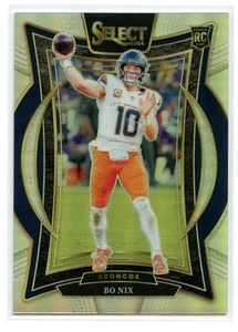 2024 Panini Select Football Bo Nix RC Rookie Concourse #30 Silver Prizm Broncos - Picture 1 of 2