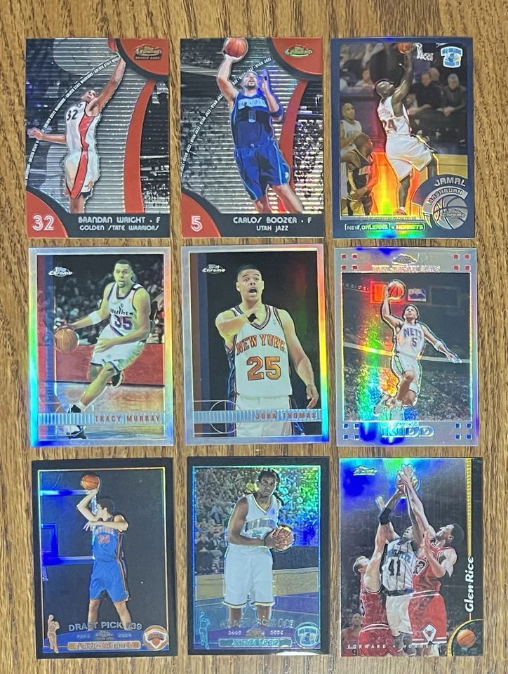 9 Basketball REFRACTORS Rice Lang Kidd Vranes Thomas Murray Mashburn Boozer - Image 1 of 1
