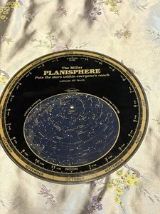 De colección The Miller Planisphere Latitude 40 grados norte con cubierta protectora 1988 - Imagen 1 de 5