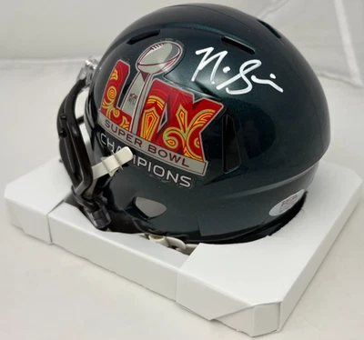 Nick Sirianni Signed Philadelphia Eagles Super Bowl LIX Mini Helmet PSA 170 - Image 1 of 4