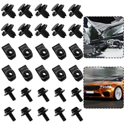 30pcs Clamps Bolts Bolt Fixed Nut Clamps Undertray-Cover Car Accessories - Image 1 of 4