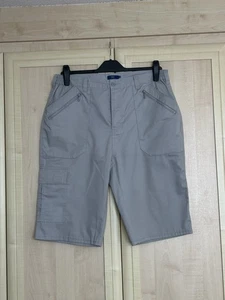 Cotton Traders Grey Lightweight Summer Holiday Cargo Shorts - Mens Size W36 36 - Picture 1 of 5