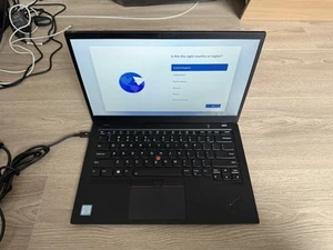 Lenovo Thinkpad X1 Carbon 6th Gen 14" FHD Intel i7 8650U 16GB RAM 256GB SSD - Afbeelding 1 van 7