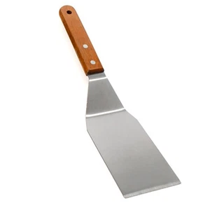Norpro Stainless Steel Scraper Spatula with Mahogany Handle, 12-Inch - Picture 1 of 4