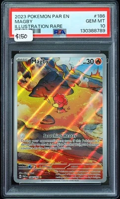 2023 Magby #186 Illustration Rare PSA 10 Pokemon Card - Image 1 of 3