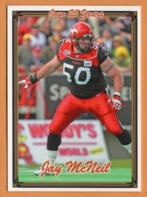 Jay McNeil 2005 Jogo CFL card #77 Calgary Stampeders  Kent State Golden Flashes - Image 1 of 2