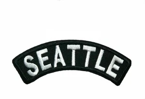 Seattle Patch Embroidered iron-on Applique Washington Souvenir - Picture 1 of 12