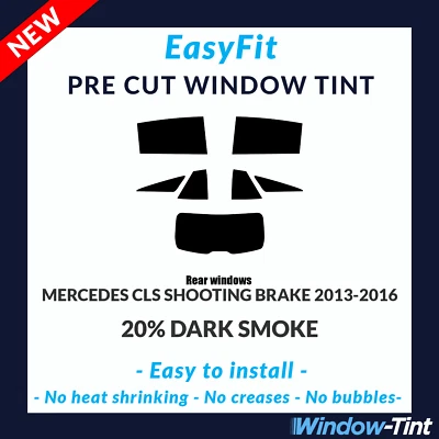 EasyFit Static Pre Cut Tint For Mercedes CLS Shooting Brake 2013-16 20% Dark - Image 1 of 3