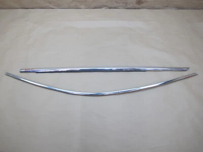 06-12 BENTLEY CONTINENTAL FLYING SPUR FRONT LEFT DOOR CHROME TRIM MOLDING SET - Image 1 of 4