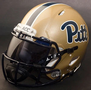 *CUSTOM* PITT PANTHERS NCAA Riddell SPEED Full Size Replica Football Helmet - Picture 1 of 5