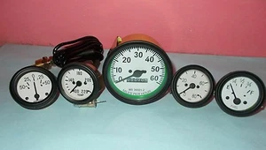Willys MB Jeep Ford GPW CJ Speedometer Temp Oil Fuel Amp Gauges Kit - Picture 1 of 3