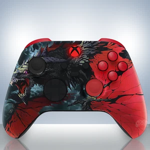 XBOX ONE SERIES CUSTOM ESPORTS CONTROLLER - THE SCREAMING DRAGON - Picture 1 of 6