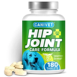 CANIVET | Essential Hip and Joint Supplement for Stiff Dogs | 180 Tablets - Picture 1 of 9