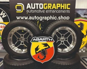 Fiat Abarth Logo Círculo Letrero Garajes Talleres Hombre Cuevas Casa Decoración Alfombrilla - Imagen 1 de 2