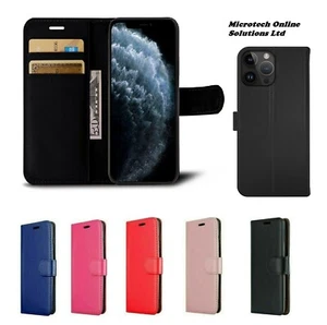 Max Leather Flip Wallet Case with Card Holder Cover For iPhone 15 14 13 12 11Pro - Picture 1 of 9