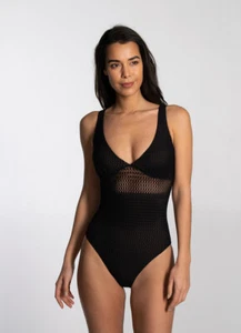 Cyell Delicias Trägerbadeanzug in schwarz - Bild 1 von 3