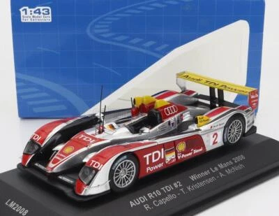 Ganador de 24 horas de Le Mans 2008 1:43 -- Audi R10 TDI #2 -- Modelos IXO Foto 1 de 3