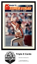 1990 Topps Kmart Super Stars #9 Mike Scott Houston Astros ~B1D