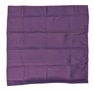 Mens Purple Red & Blue Polyester Pocket Square Handkerchief 12.5”x12.5” EUC - Picture 1 of 2