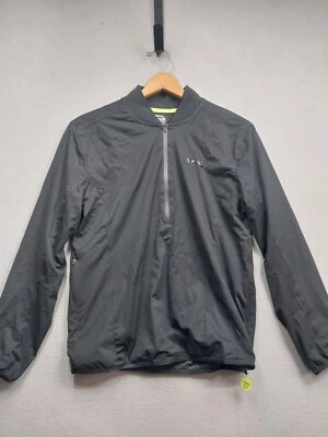 Chaqueta cortavientos Slazenger para hombre pequeña negra 1/4 cremallera golf pulóver bolsillos Foto 1 de 4