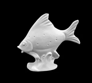 9943246-d Porzellanfigur Fisch bisquit Gräfenthal/Reichenbach 12x10,5cm - Bild 1 von 3