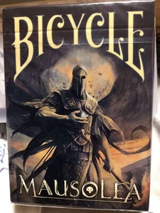 SUPER RARE Bicycle MAUSOLEA PLAYING CARDS & COLLECTOR COIN SEALED LIMITED ED - Picture 1 of 5