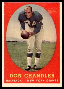 1958 Topps #54 Don Chandler New York Giants NR-MINT SET BREAK! - Picture 1 of 2